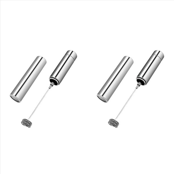 2X Eléctrico de Mano,Espumador de Café de Viaje Espumador de Café para Espuma de Leche,Mezclador de Espuma Latte/Cappuccino para Bebida,Chocolate Caliente