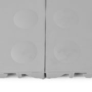 Greatmats StayLock Home Gym Bump Top Anti-Fatigue Commercial Waterproof PVC Floor Tile, Gray, 26 pack