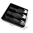 thumbnail image 2 of SOPOTUTU Cash Register Insert Tray Black with Multi Grid Compartments for Store and Supermarket Use, 2 of 8