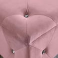 thumbnail image 6 of Modern Flip Top Entryway Bench Seat with Safety Hinge, Storage Chest Bed End Stool, Pink Velvet, 6 of 7