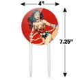 thumbnail image 2 of Acrylic Wonder Woman Character Cake Topper Party Decoration for Wedding Anniversary Birthday Graduation, 2 of 7