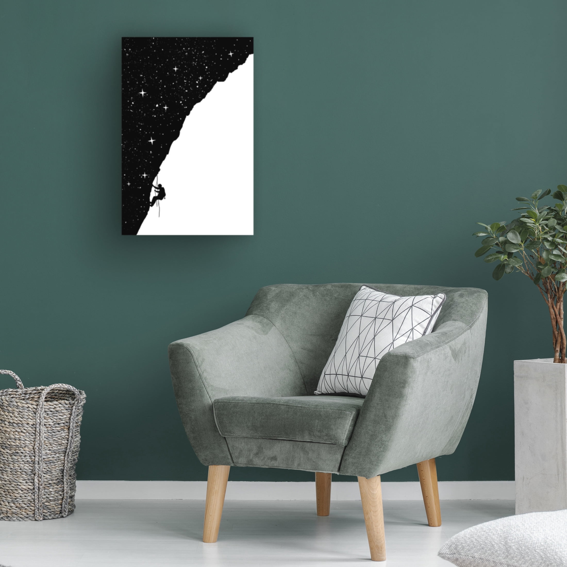 Trademark Fine Art Balazs Solti Night climbing Canvas Wall Art