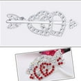 thumbnail image 5 of BESTYASH 1Pc Valentine Pin Red Crystal Heart Brooch for Wedding Party and Holiday Decoration, 5 of 8