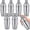 Silver, variant on 6 Pcs Bar Cocktail Shaker Professional Stainless Steel Martini Drink Mixer with Built-in Strainer for Bartending No Leaks Boston Shaker for Bar Party Drink Mixing Tool(18.6 oz,Silver)