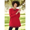 thumbnail image 3 of Woman Within Plus Size Layered Look Sweatshirt, 3 of 4