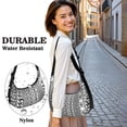 thumbnail image 5 of Women's Shoulder Bag for Women – Adjustable Strap for Comfort, Comfortable Wear All Day, Colorful, Artistic home accents, Natural, Stripes Style Lightweight Bag, 5 of 5