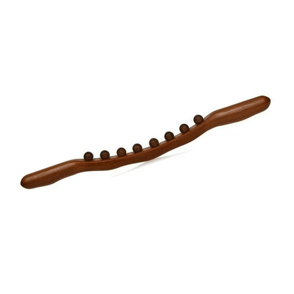 Jesscasday Wood Massage Roller Stick Tool Manual Body Sculpting Massager for Myofascial Release and Cellulite Reduction