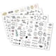 thumbnail image 1 of 4pcs Stickers Wedding Guest Book Version Vintage Stickers For Photo Album Wedding Decoration, 1 of 3