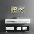 thumbnail image 2 of JANS.NO1 2 Pieces Rustic Daisy Flowers Bathroom Picture Wall Decor Yellow and Grey Artwork for Bedroom Living Room Farmhouse Decor Ready to Hang, 2 of 6