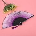 thumbnail image 4 of Spptty Folding Hand Fan Wedding Party Gift Dance Props Home Office Decoration, Hand Fan, Folding Hand Fan, 4 of 7