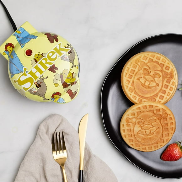 Uncanny Brands Shrek Mini Gaufrier - Appareil de Cuisine