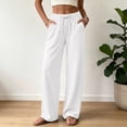 thumbnail image 2 of QGJZVUNL Womens Wide Leg Pants Sweatpants Baggy High-Waisted Drawstring Joggers with Pockets Size XL, 2 of 6