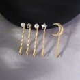 thumbnail image 3 of 5PCS Filles Bobby Clip Mis Mode Lune Étoile Fausse Perle Cheveux Clip Cheveux Épingle, 3 of 10