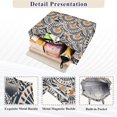 thumbnail image 3 of FORMRS Womens Corduroy Tote Bag Crossbody Shoulder Purse Handbag with Detachable Strap, Orange Art Pattern, 3 of 7