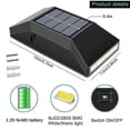 thumbnail image 4 of 2 Piece Solar Powered Wall Lamps, 4 of 5