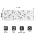 thumbnail image 5 of Black and White Unicorn Door Rugs,Washable Non Slip Door Mats Indoor,Decorative Door Mats,Entry Mat Indoor for Entrance,Bedroom,Kitchen,Bathroom,16"x47", 5 of 6