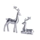 thumbnail image 5 of Figura de reno, estatua de ciervo, adornos de resina, escultura de alce, figura de ciervo para gabinete, dormitorio, oficina, decoración de granja Plata, 5 of 8