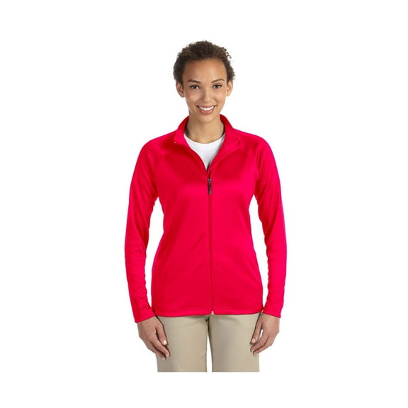 DG420W Devon & Jones Ladies' Stretch Tech-Shell Compass Full-Zip, M, RED