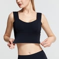 thumbnail image 3 of Sports Bra Plus Size Womens Solid Color Inner Fit Plus Size Vest Yoga Sports Beauty Back Bra Plus Size Bras for Women Sports Bras for Women Plus Size Sport Bras for Women Plus Size, 3 of 7