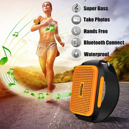 Wireless Stereo Music Speakers Portable Sport Camera Controller 80DB TF Arm Belt Phone Speakers (Best Camera And Music Phone)