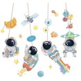 thumbnail image 5 of Pegatinas de pared de astronauta planeta espacio DIY arte vinilo extraíble murales calcomanías de pared para niños dormitorio sala de juegos JAMW Sencillez, 5 of 5