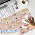 thumbnail image 4 of Long Mouse Pads for Desk,Pink Cow Checkered Pattern Desk Mats on Top Of Desks, Desk Mouse Pad Extra Large with 3mm Non-Slip Base and Stitched Edge for Gaming,Office,Work,Home 31.5"x11.8", 4 of 6