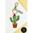 thumbnail image 2 of 2.75" CACTUS WITH "HUGZ!" ENAMEL KEYCHAIN, 2 of 2