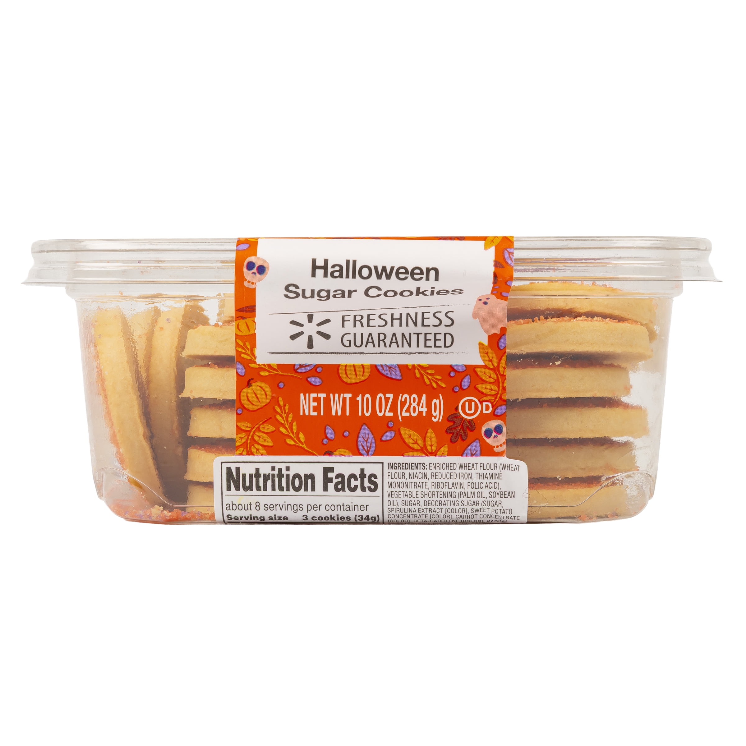 Freshness Guaranteed Halloween Shaped Sugar Cookies, 10 oz, 25 Count