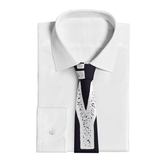 Uemuo Veterans Day2 Pattern Men's Necktie Classic Silk Tie Woven Jacquard Neck Ties Business Necktie Gift for Men