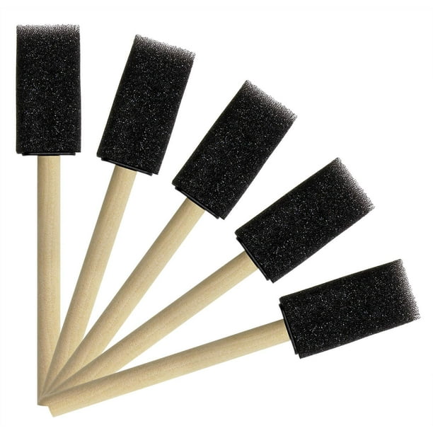 1 Inch Sponge Brushes for Painting DIY Crafts Foam Paint Brush with