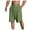 H-Green, variant on Caqnni Men's Linen Shorts Casual Elastic Waist Drawstring Summer Beach Shorts Comfortable Elastic Waistband Drawstring Sports Gym Basketball Casual Shorts (S,)