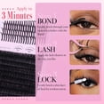 thumbnail image 6 of Lash Clusters 100D Long 12-20mm Lash Spikes Eyelash Clusters Volume Individual Lashes DIY Spiky Lash Extension Mega Cluster Eyelash Extensions Mink Strips Lashes Thick by CORUSCATE, 6 of 9