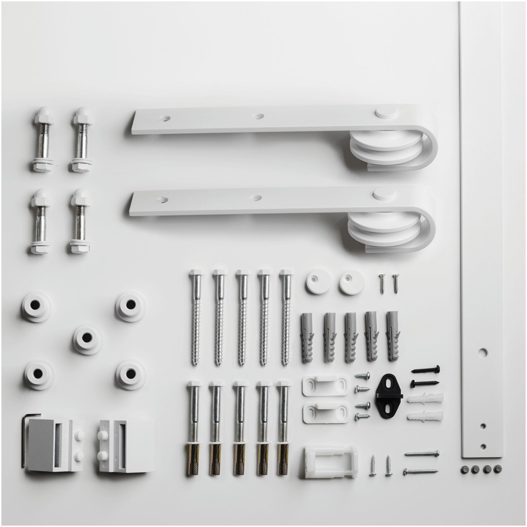 Renin Bd102k07800 Spectrum 78" Sliding Barn Door Track And Mounting Kit White