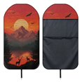 thumbnail image 6 of XYZCANDO Sunset Deer Universal Car Seat Cover Easy to Clean Car Seat Towel Cover, Non-Slip, Suitable for Van Automotive, Fit for Vans Sedan Trucks, 6 of 7