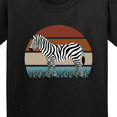 thumbnail image 4 of Inktastic Zebra Safari Animal Sunset Youth T-Shirt, 4 of 5