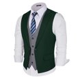 thumbnail image 4 of MAGE MALE Men's Slim Fit 2-Piece Vest Suit, Formal Business & Wedding Set, 4 of 7