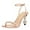 Orange, variant on Women Gorgeous Pearl High Heels Sandals Square Open Toe Ankle Strap with Rhinestones Buckle Pump Bridal Wedding Dressy Shoes Size 10 Green