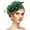 Green, variant on Fascinator Party Hat - 2026 Derby Pillbox Kentucky Hat for Women (7.87x5.9inch)