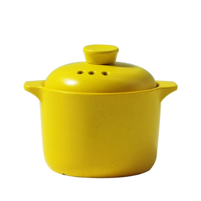 Miniaturas de regalo de cumpleaños Zulema utensilios de cocina Amarillo olla en miniatura