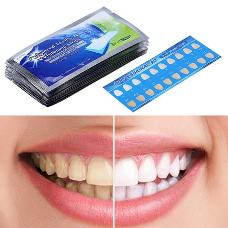 Teeth Whitening Strips 28Pcs, Professional Teeth Bleaching Gel Strip Effective Dental Care Kit