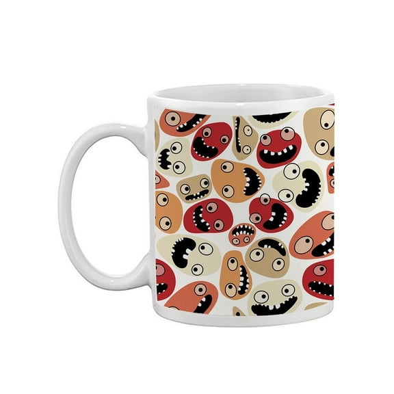 Goofy Faces Pattern Mug - Image by Shutterstock,