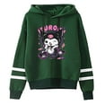 thumbnail image 4 of Kuromi merch Anime Onegai My Melody  hooded  drawstring pocketless  sweatshirt men/women pullover, 4 of 6