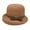 Camel, variant on Classic Felt Cloche Hat for Women, Fall Winter Soft Fedora Bucket Hat, Vintage Short Brim Bowler Cap with Bow for Daily Wear, Travel