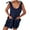 Navy jumpsuits for women, variant on Wycnly Womens Jumpsuits Casual Summer Pocket Loose Baggy Linen Strap Wide Leg Jumpsuits Trendy Solid Scoop Neck Sleeveless Short Rompers for Women