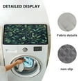 thumbnail image 6 of TSOVTHRID Green Leaves Spot Print Washer and Dryer Covers for the Top, 24x19.7 Inches Laundry Protector Non-slip Portable Washer Cover Washable Top Protector Modern Home Decoration, 6 of 8
