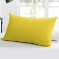 thumbnail image 5 of Yellow Throw Pillow Covers, Pure Yellow Soft Breathable Pillow Cases with Invisible Zipper for Sleeping, Queen Size Pillowcases for Couch Bed Sofa Chair 20x30 Inches, 5 of 6