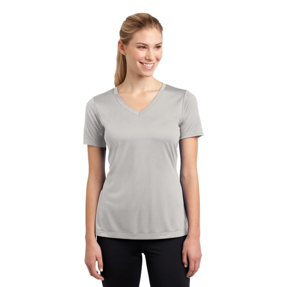 Sport-Tek Ladies Posicharge Competitor V-Neck Tee Lst353 - Silver - 4XL