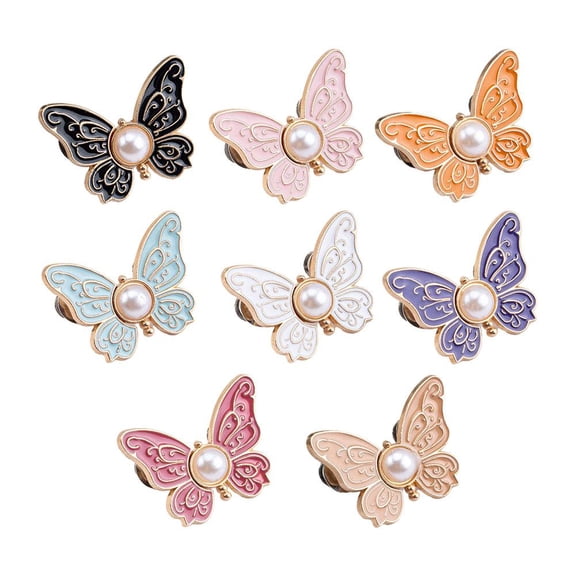 Butterfly Metal Waist Closing Buttons Detachable Sewing Decoration for Jeans Ideal for Fashionable Outfits