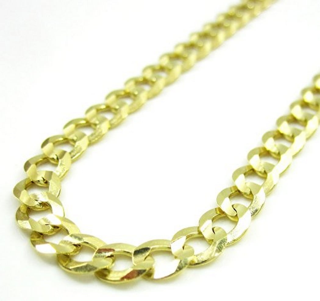 Jawa Jewelers 10k Yellow Gold Mens 2.5MM Hollow Rope Chains,Lobster Clasp
