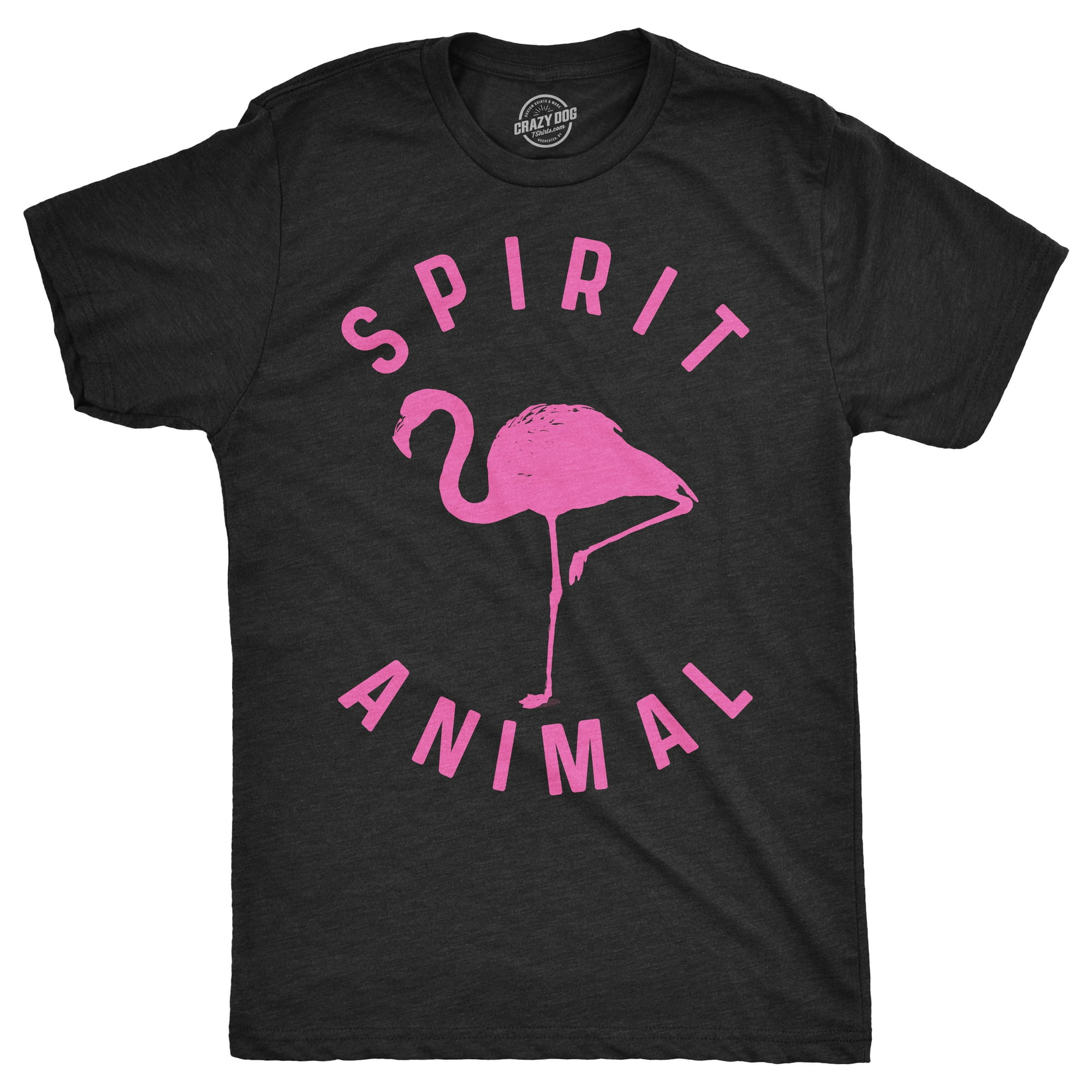 Mens Flamingo Spirit Animal Tshirt Funny Pink Bird Tee For Guys (Heather  Black) - L | Walmart Canada